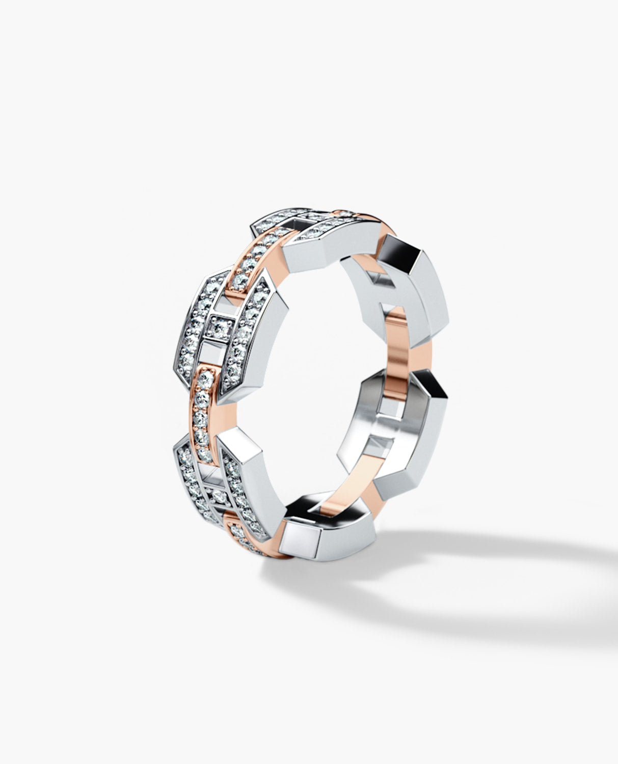 BRIGGS Two-Tone Gold Ring with 0.24ct Diamonds
