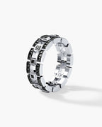 LA PAZ Gold Ring with 0.50ct Black Diamonds