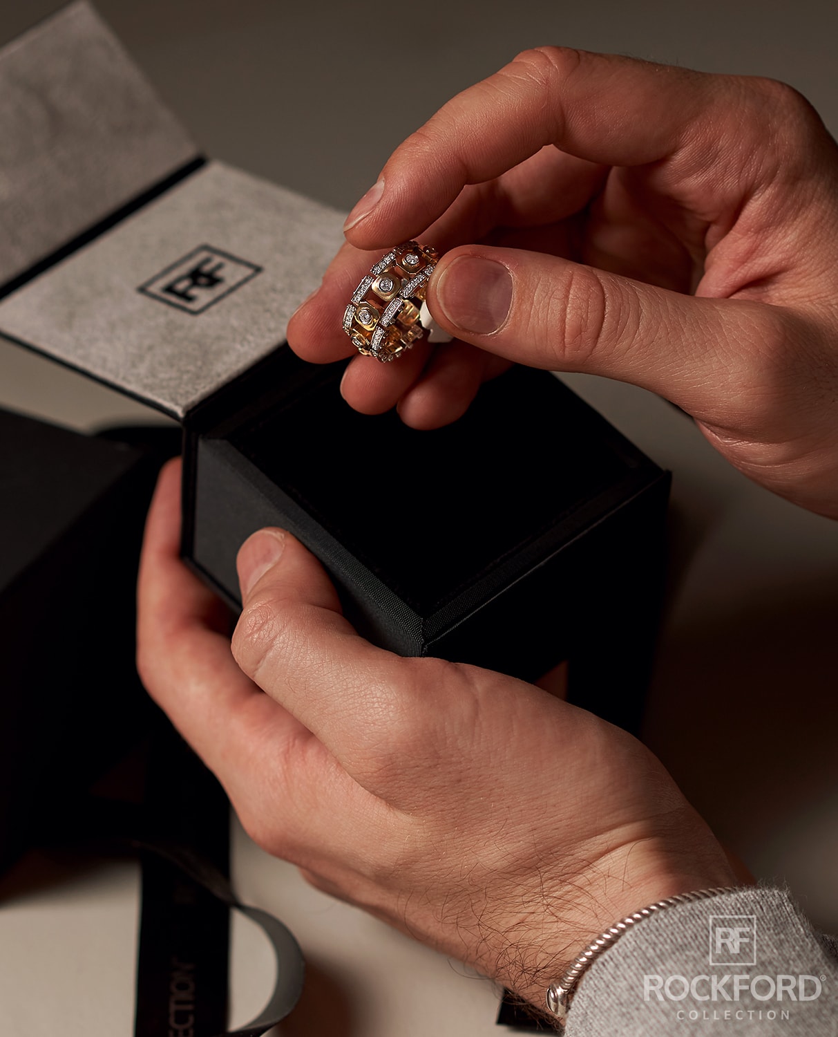 TALLAPOOSA Two-Tone Gold Ring with 1.30ct Diamonds