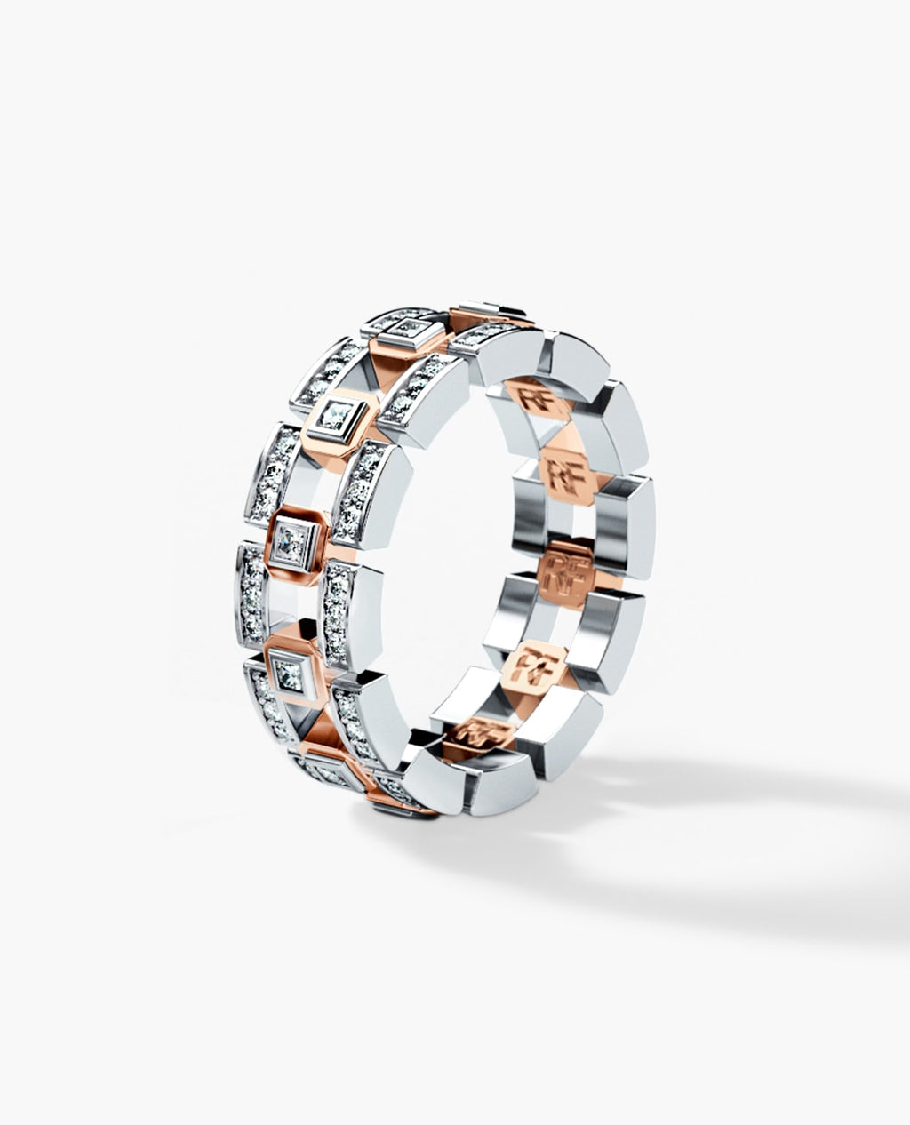 LA PAZ Two-Tone Gold Ring with 0.50ct Diamonds
