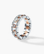 LA PAZ Two-Tone Gold Ring with 0.50ct Diamonds