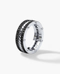 ROPES Gold Ring with 0.70ct Black Diamonds