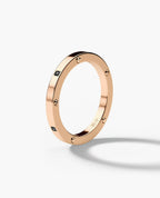 NORSE Gold Ring with 0.05ct Black Diamonds - 2.5mm