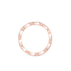 0.34 TCW Round Twisted Style Moissanite Wedding Band