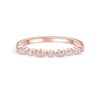 0.16 TCW Round Milgrain Style Moissanite Wedding Band