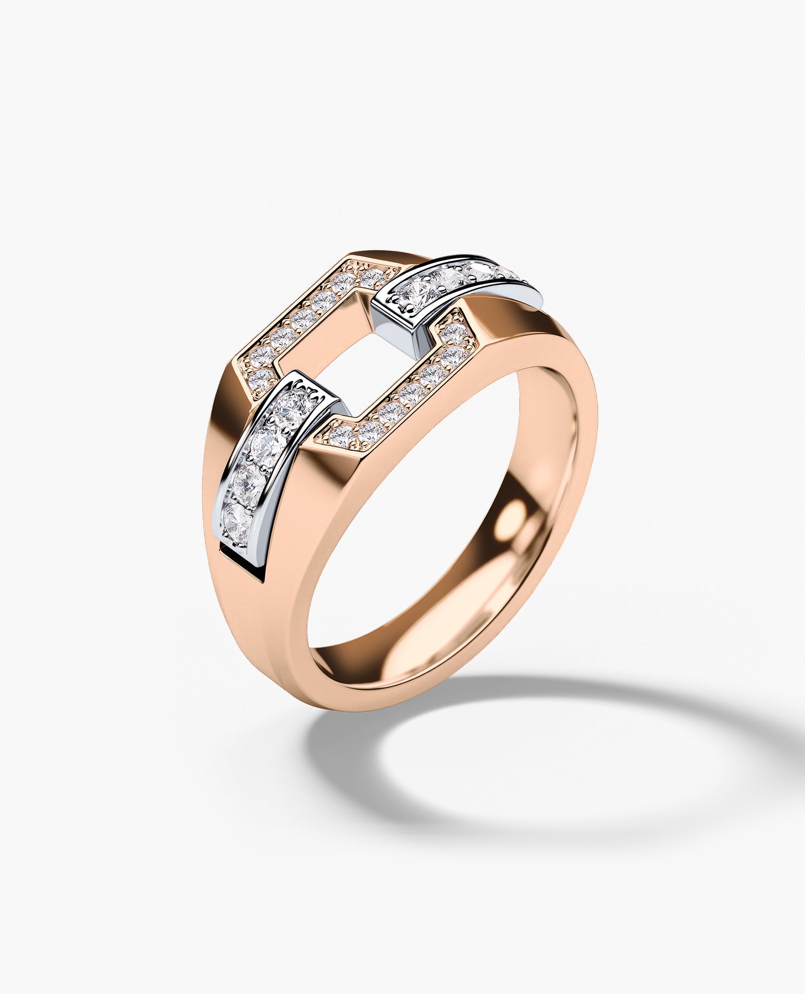 NORTHSTAR Gold Signet Ring with 0.30ct Diamonds