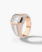 ROCHESTER Gold Signet Ring with 11.30ct Diamonds