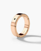 NORSE Gold Ring with Black Diamond - 5.5mm