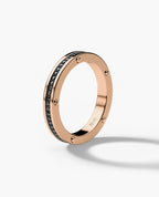 NORSE Gold Ring with 0.55ct Black Diamonds - 3.5mm