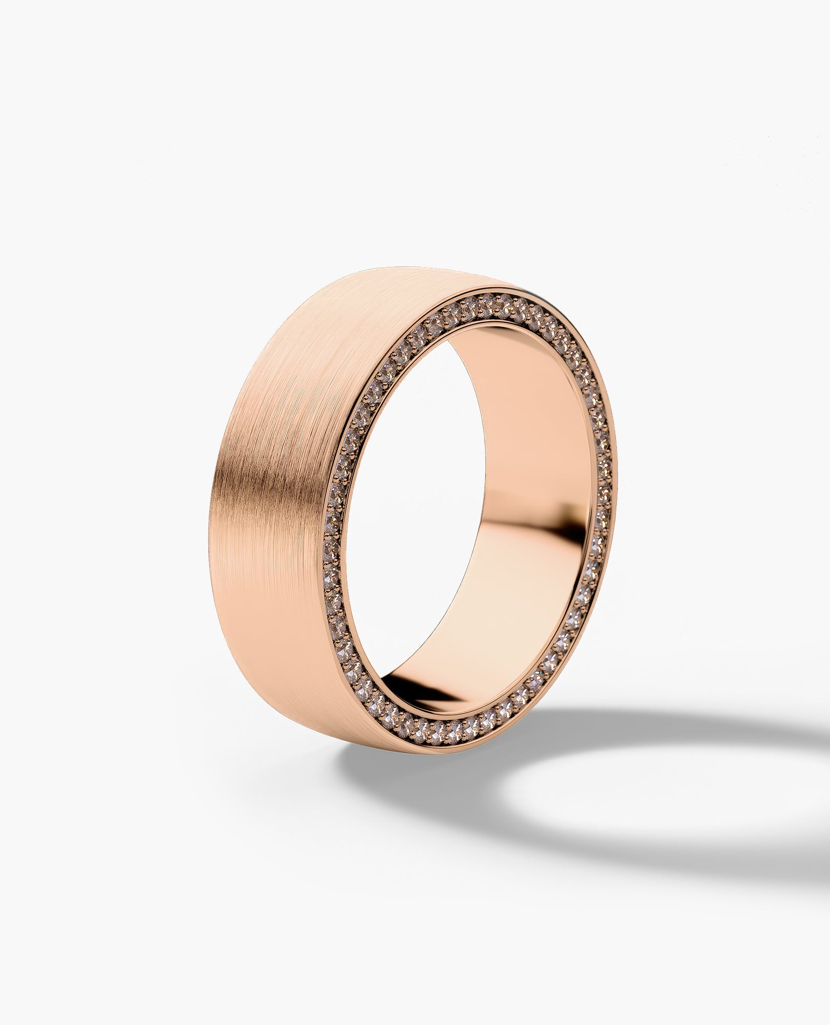 JERRITT Comfort Fit Gold Ring with 0.70ct KolaKola™ Brown Diamonds