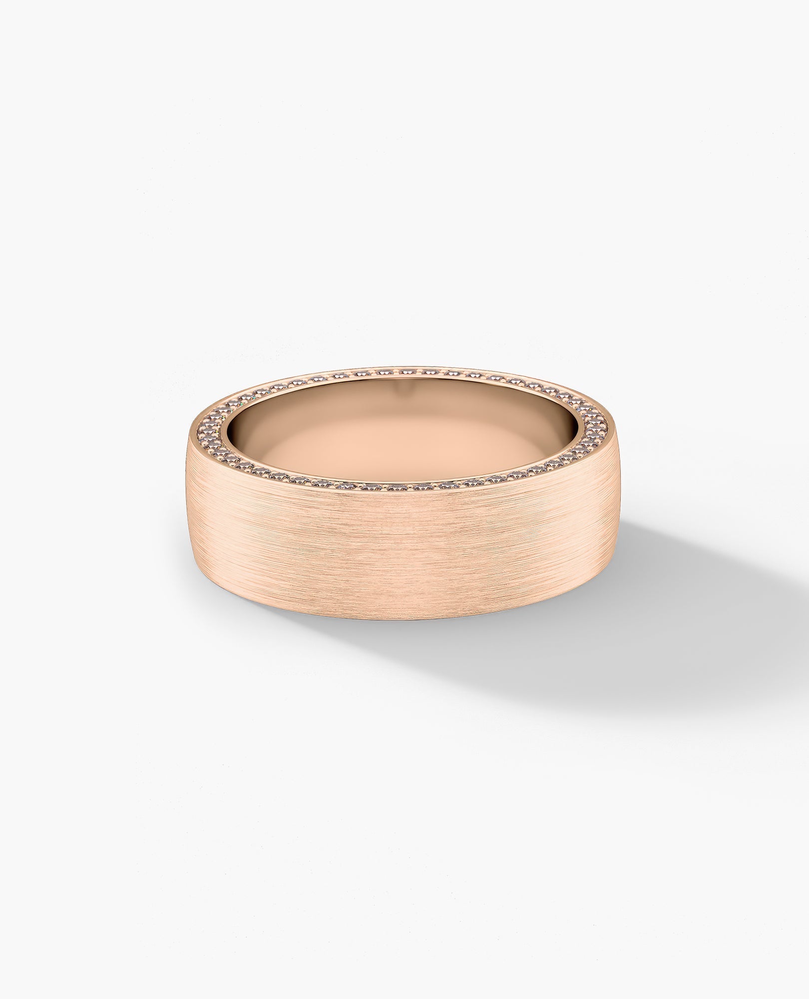 JERRITT Comfort Fit Gold Ring with 0.70ct KolaKola™ Brown Diamonds