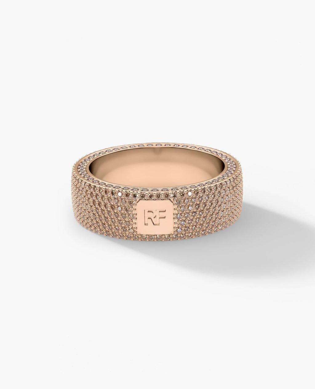 JERRITT Comfort Fit Gold Ring with 3.30ct KolaKola™ Brown Diamonds