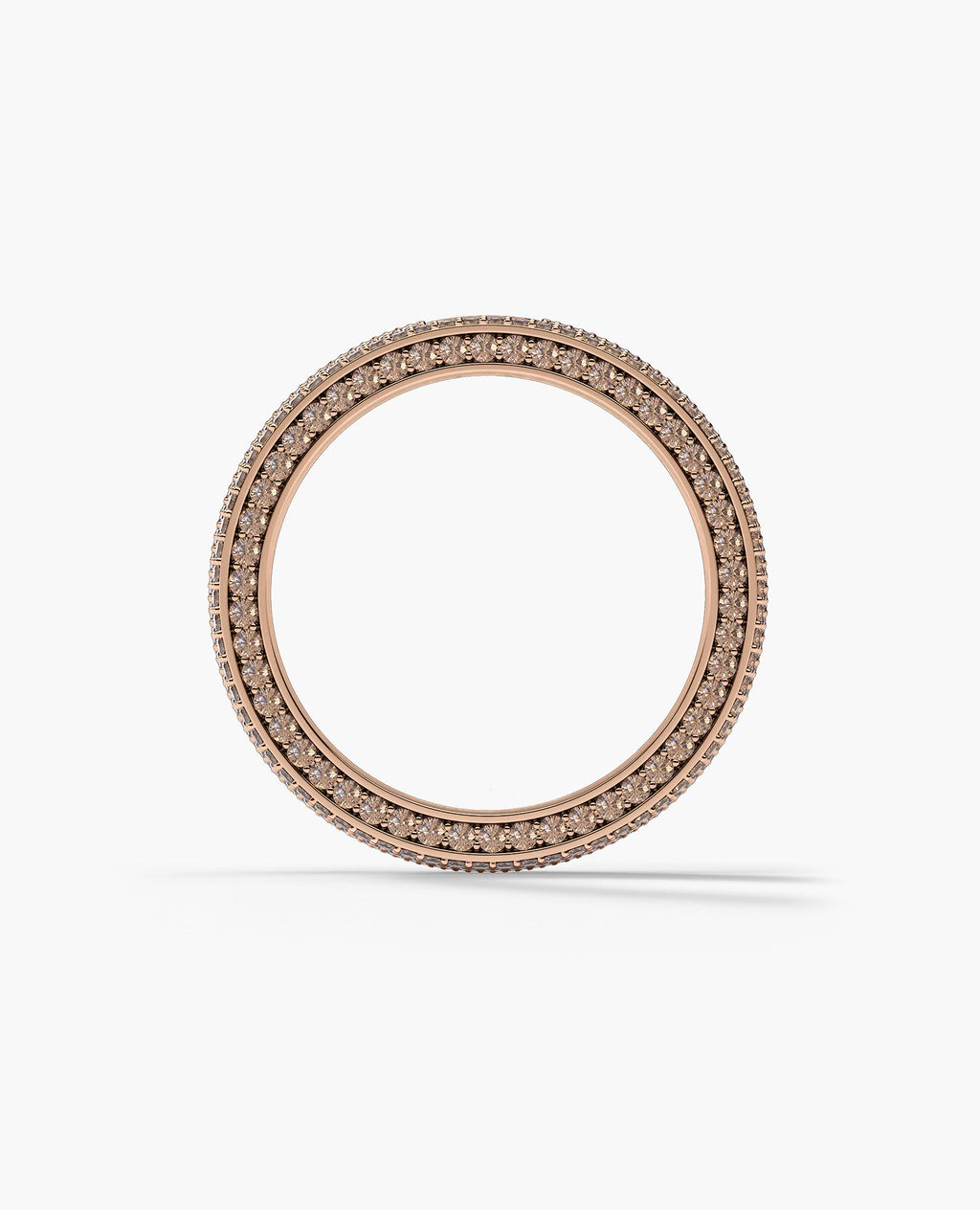 JERRITT Comfort Fit Gold Ring with 3.30ct KolaKola™ Brown Diamonds