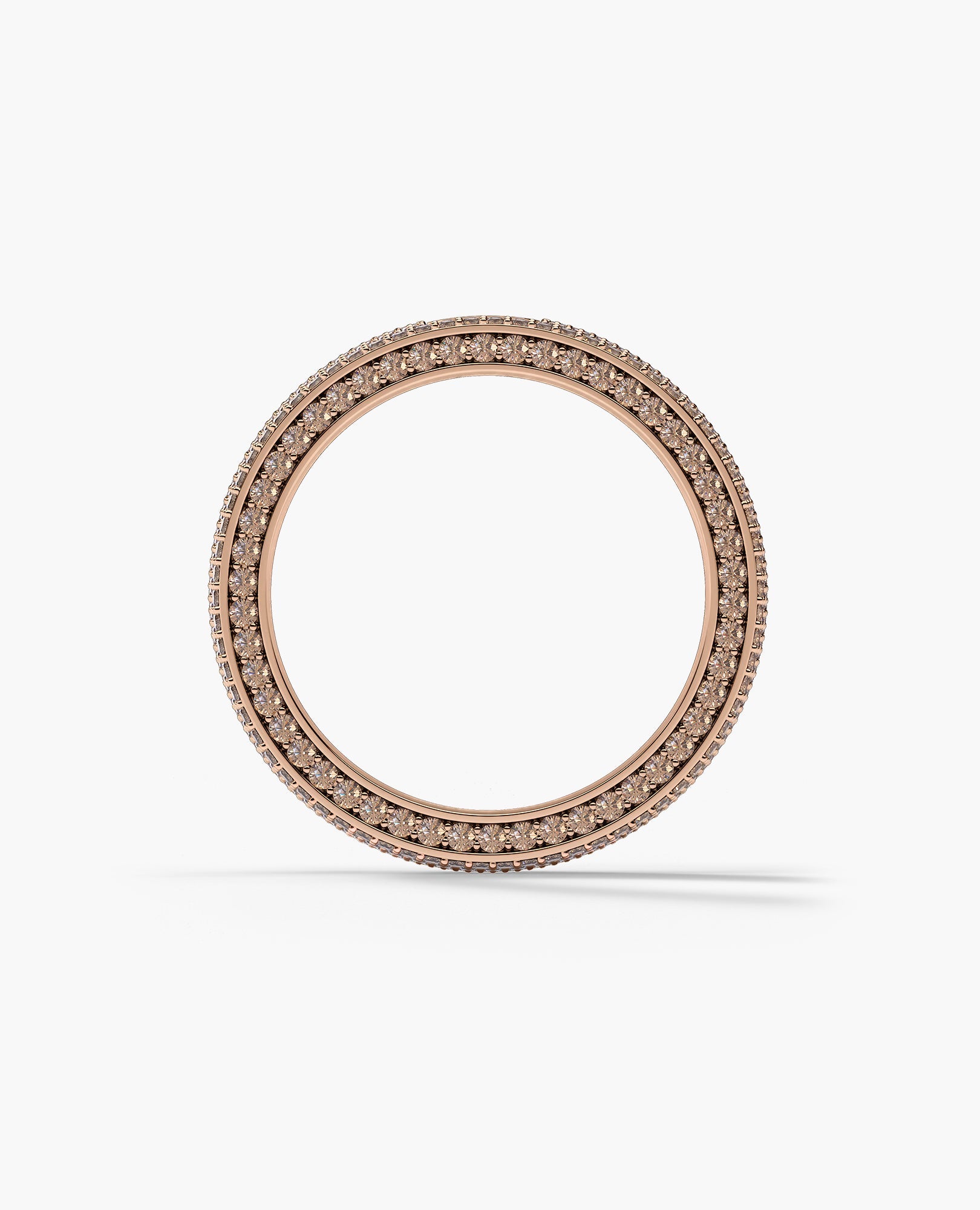 JERRITT Comfort Fit Gold Ring with 3.30ct KolaKola™ Brown Diamonds