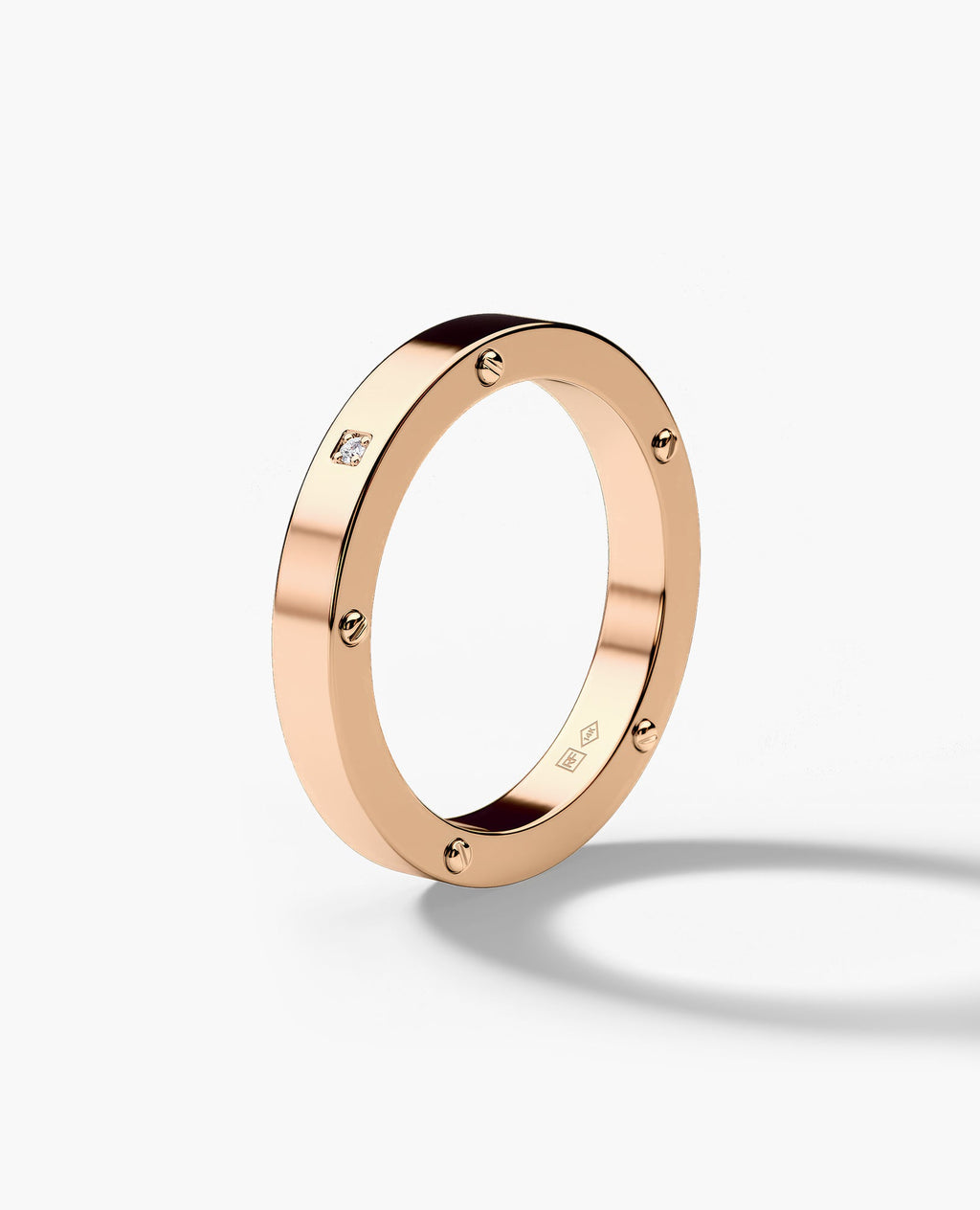 NORSE Gold Ring with Diamond - 3.5mm