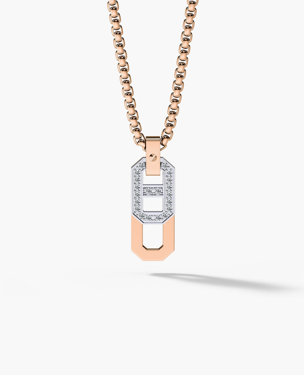 BRIGGS Two-Tone Pendant in Gold with 0.30ct Diamonds