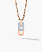 BRIGGS Two-Tone Pendant in Gold with 0.30ct Diamonds