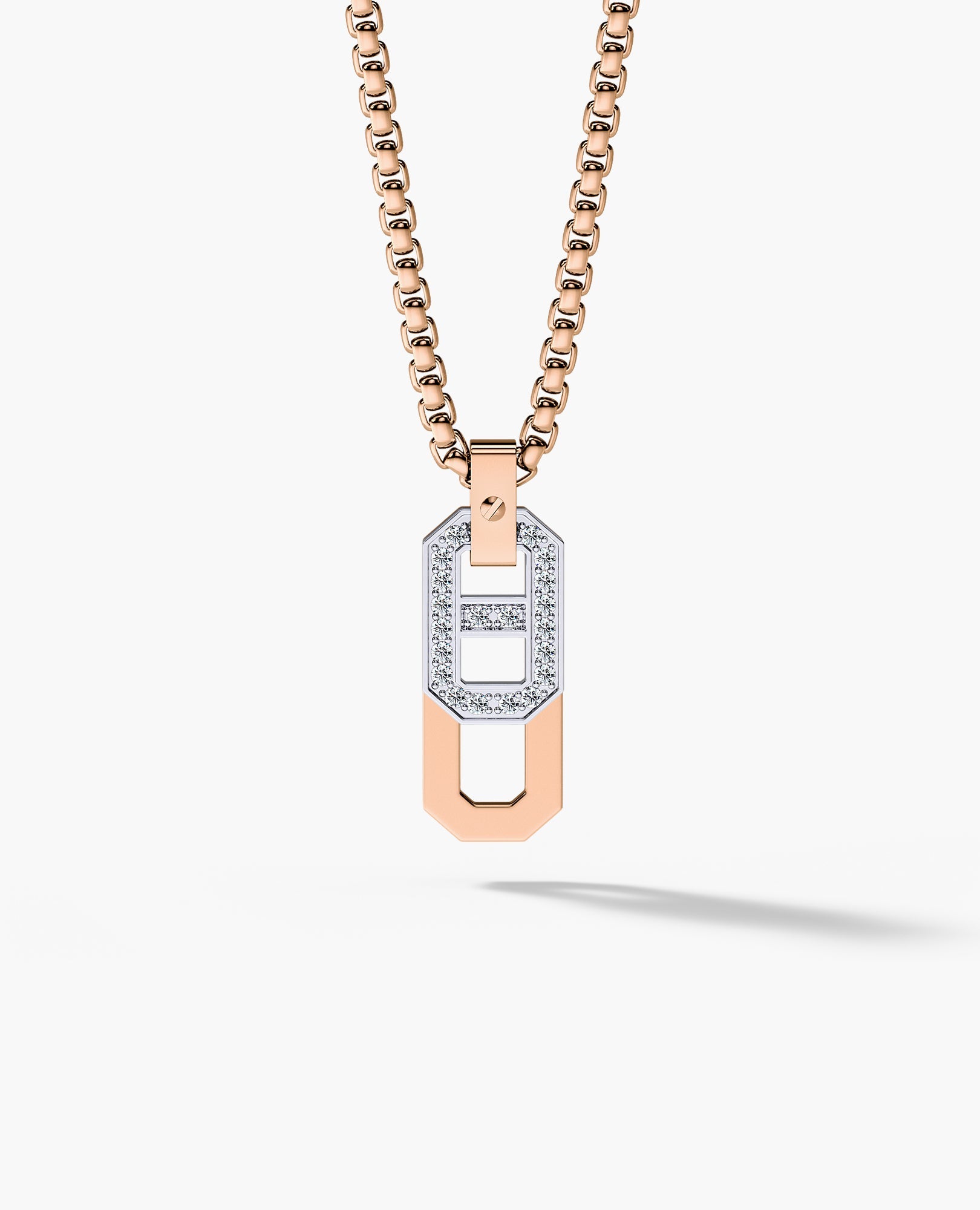 BRIGGS Two-Tone Pendant in Gold with 0.30ct Diamonds