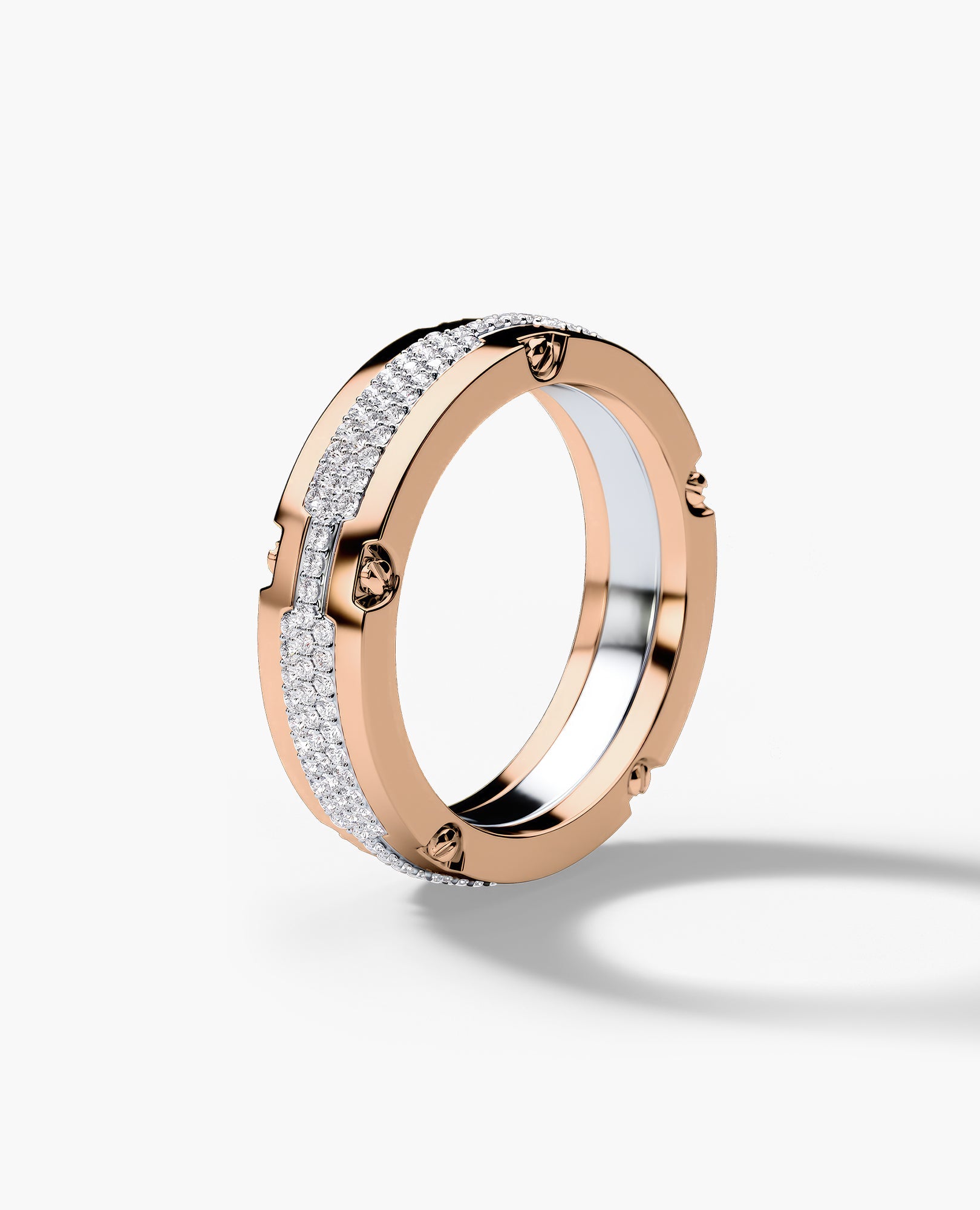 CABARRUS Two-Tone Gold Ring with 0.85ct Diamonds