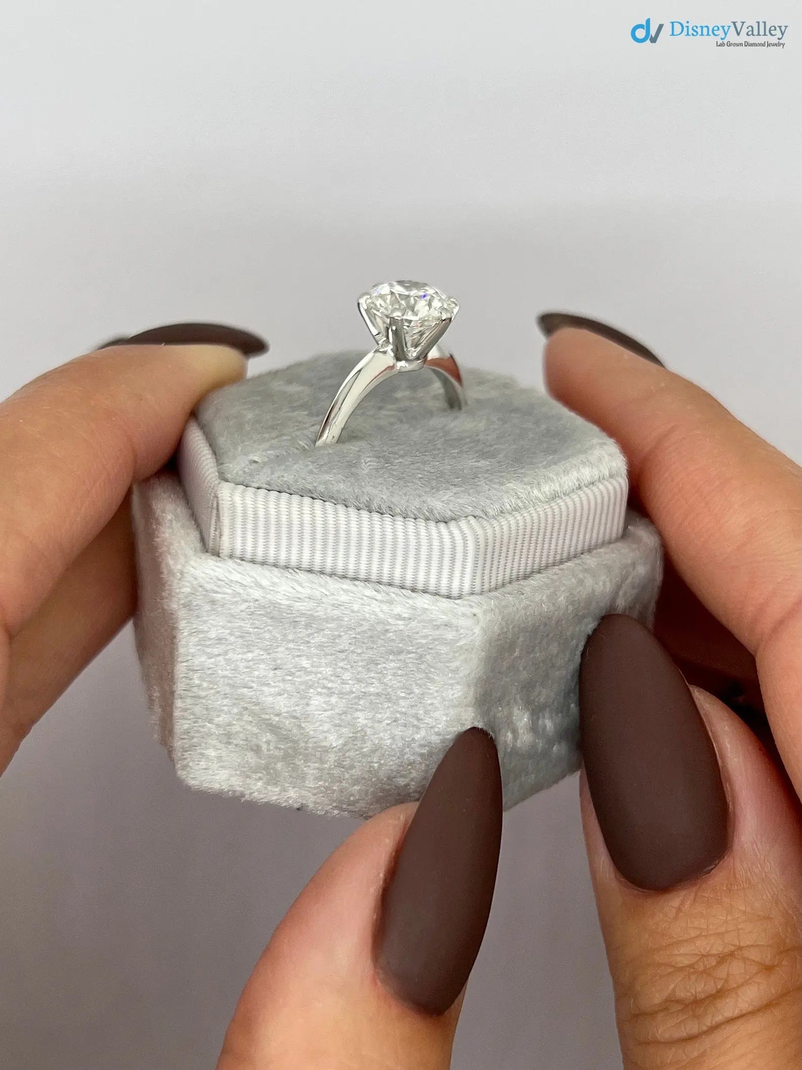 Round 2.5 Carat IGI Certified Lab Grown Ideal Cut Diamond Wedding ring - DisneyValley