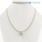 Round Brilliant IGI certified lab grown diamond pendant - DisneyValley