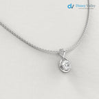 Round Brilliant IGI certified lab grown diamond pendant - DisneyValley