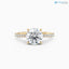Round Cut lab grown with Hidden Halo wedding ring - DisneyValley