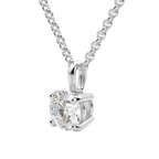 0.25-1.5ct Round Cut Moissanite Solitaire Necklace