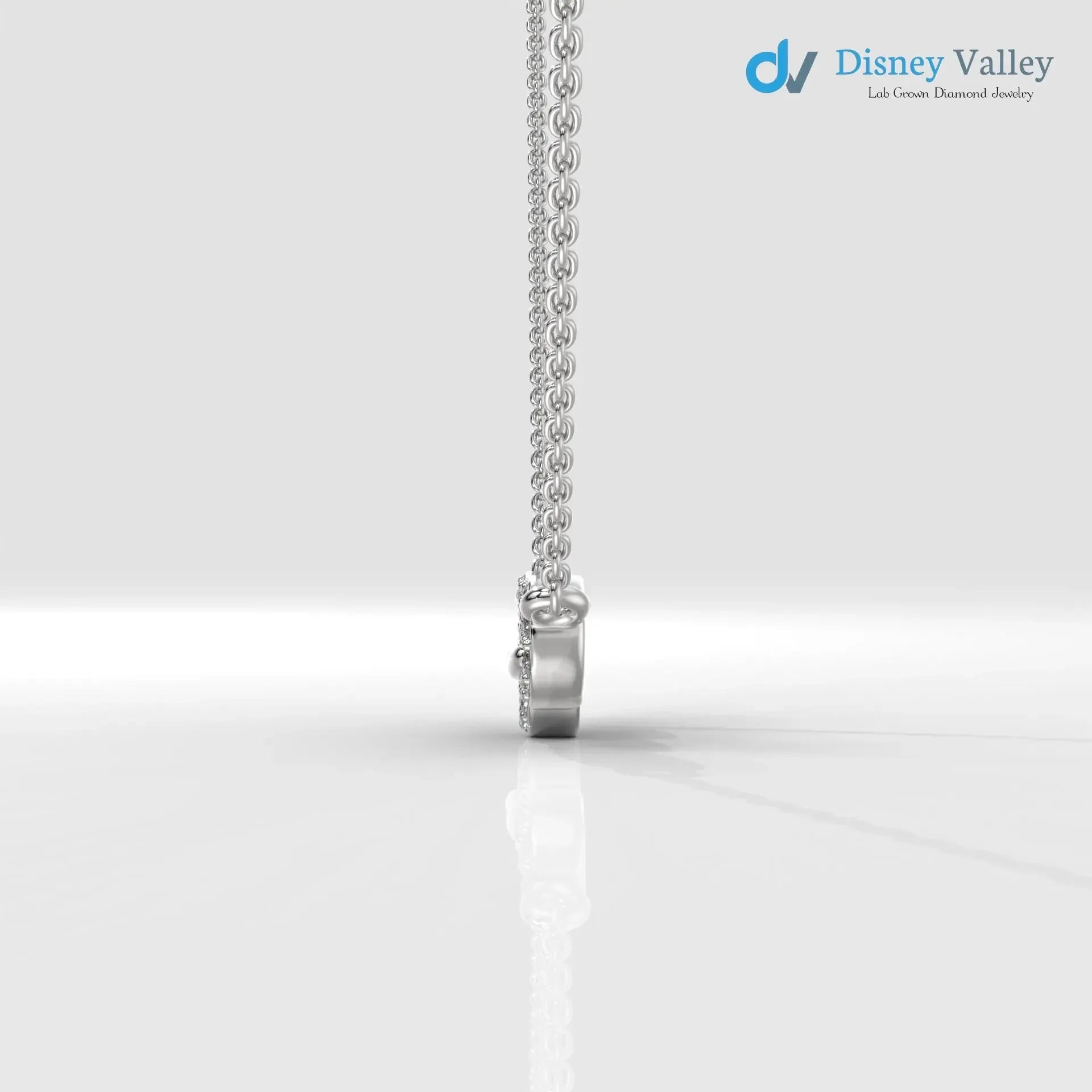 Round shape diamond necklace, Unique design and beautiful necklace gift for wife Secondary image