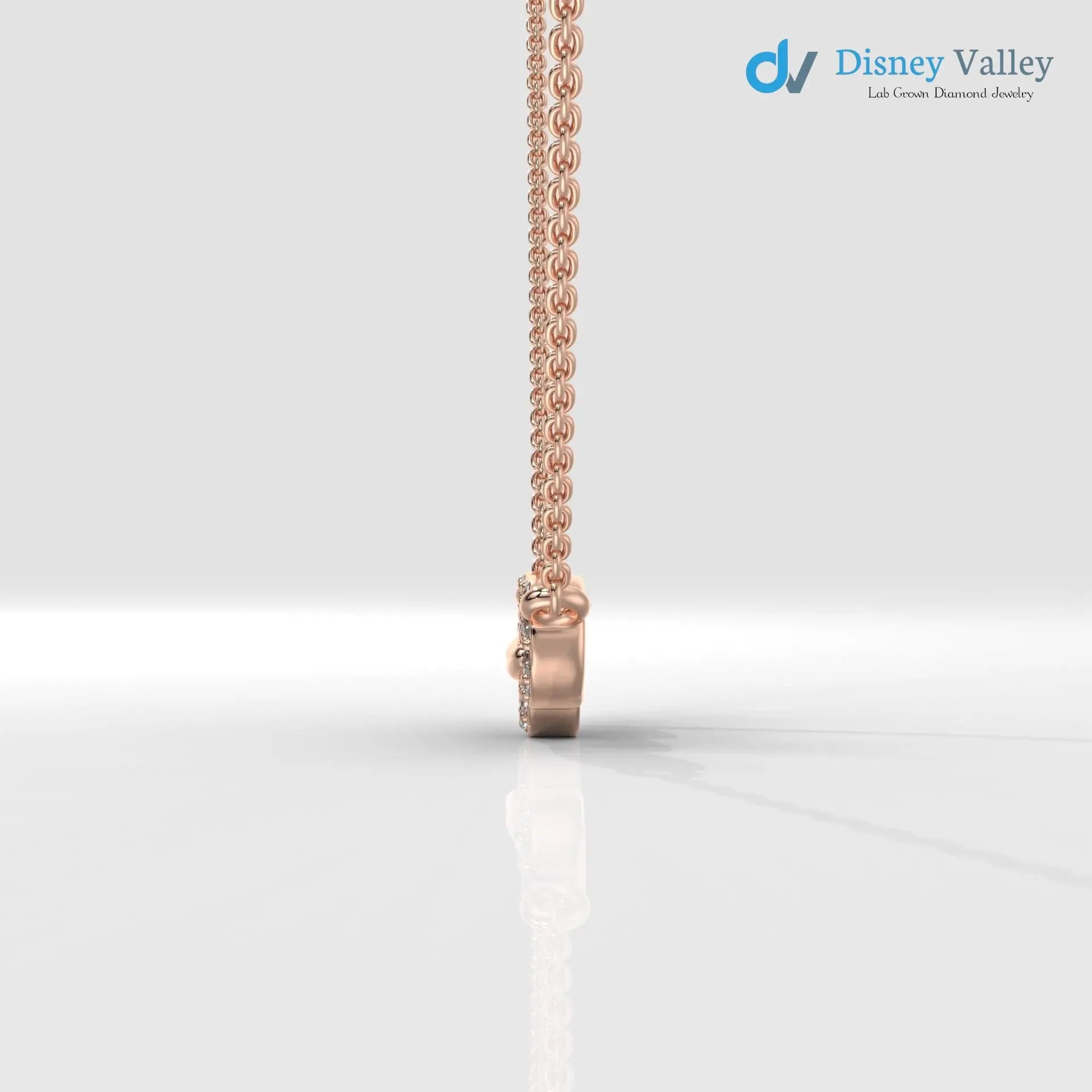 Round shape diamond necklace, Unique design and beautiful necklace gift for wife - DisneyValley
