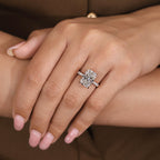 IGI Certified 5 Carat Radiant Cut Diamond Ring in Pave Setting