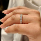 Marquise, Baguette and Round Diamond Full Eternity Band