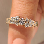 Round Diamond Band in Scattered Setting