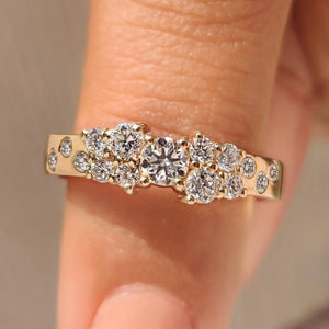 Round Diamond Band in Scattered Setting
