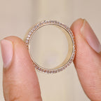 Men's Wedding Band in Round Cut Double Side Eternity style