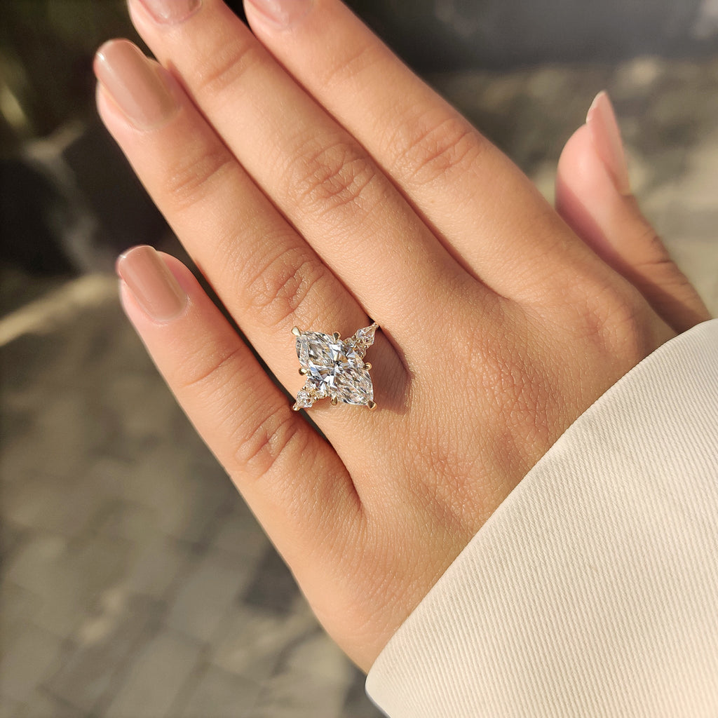 Marquise Diamond Ring in Muse Style