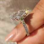 Marquise Engagement Ring In Vintage Art Deco style