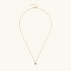 1.0 CT Round Moissanite Diamond Solitaire Necklace