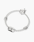 HERCULES Silver Link Bracelet with Toggle Lock