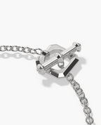 HERCULES Two-Tone Silver and 18k Yellow Gold Link Bracelet with Toggle Lock
