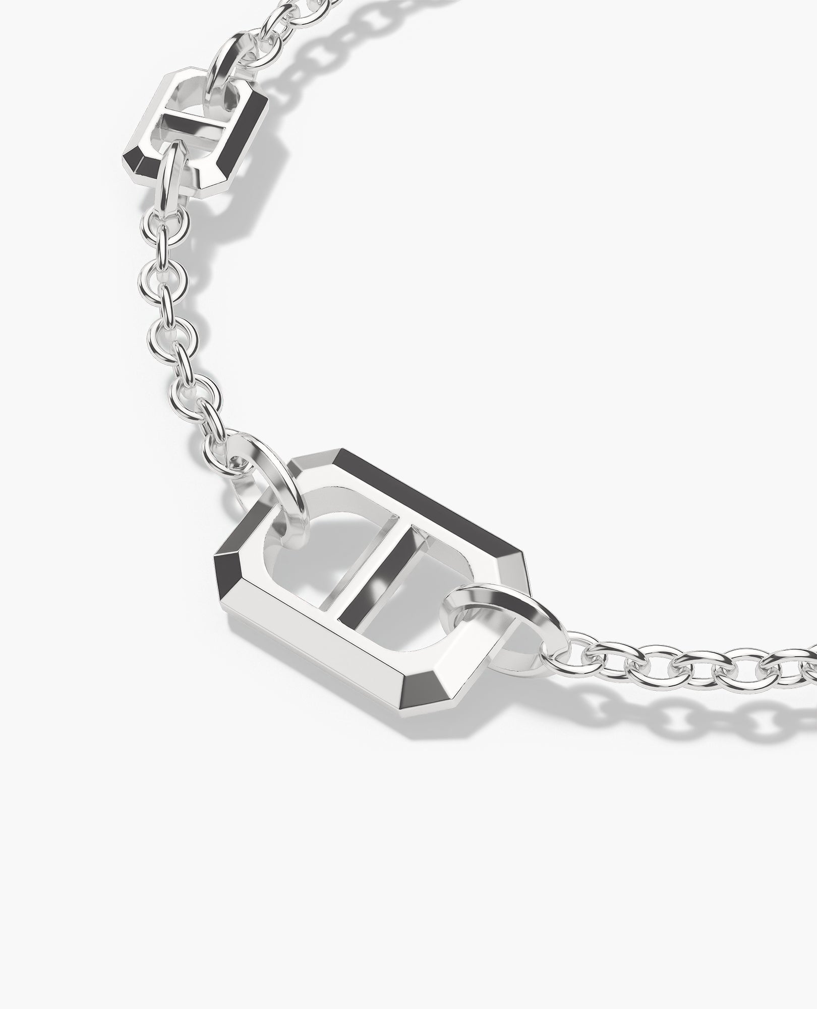 HERCULES Silver Link Bracelet with Toggle Lock
