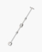 HERCULES Silver Link Bracelet with Toggle Lock