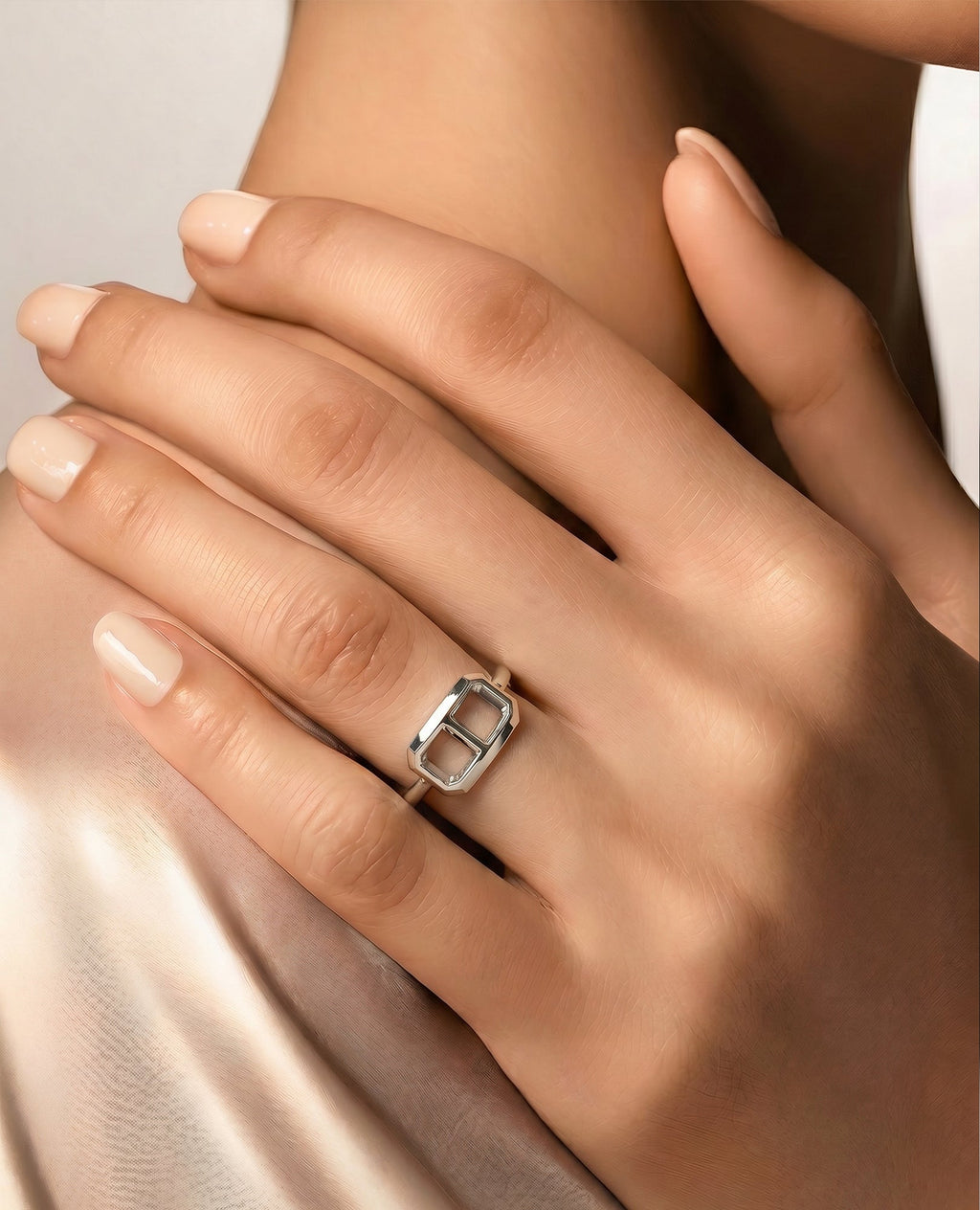 HERCULES Silver Single Link Ring