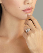 HERCULES Silver Single Link Ring
