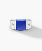 MONTANA Gold Signet Ring with Lapis