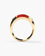 MONTANA Gold Signet Ring with Carnelian