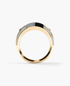 MONTANA Gold Signet Ring with 1.25ct Black Onyx and Diamonds
