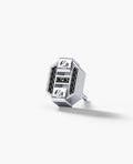 BRIGGS Gold Single Stud Earring with 0.08ct Black Diamonds