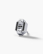 BRIGGS Gold Single Stud Earring with 0.08ct Black Diamonds