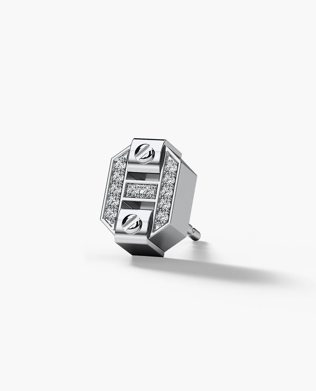BRIGGS Gold Single Stud Earring with 0.08ct Diamonds